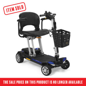 Golden Buzzaround Scooter with Blue Trim - You Can Home Medical