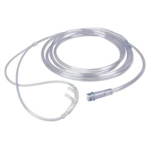 A clear cannula neatly coiled - You Can Home Medical